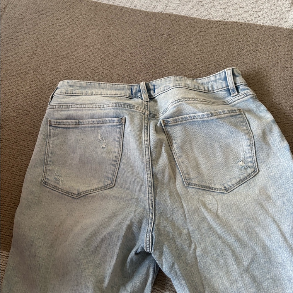 Studio Light Blue Distressed Boyfriend Jeans - Picture 4 of 4